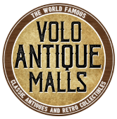 Volo antique malls circle logo